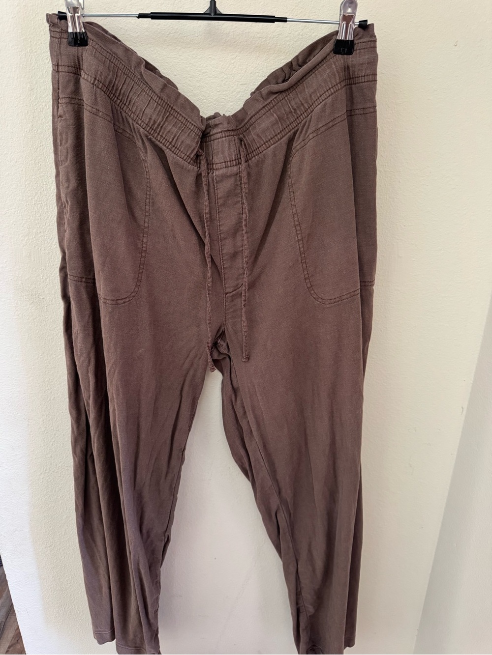 American Eagle Outfitters Brown Relaxed Drawstring wide leg
